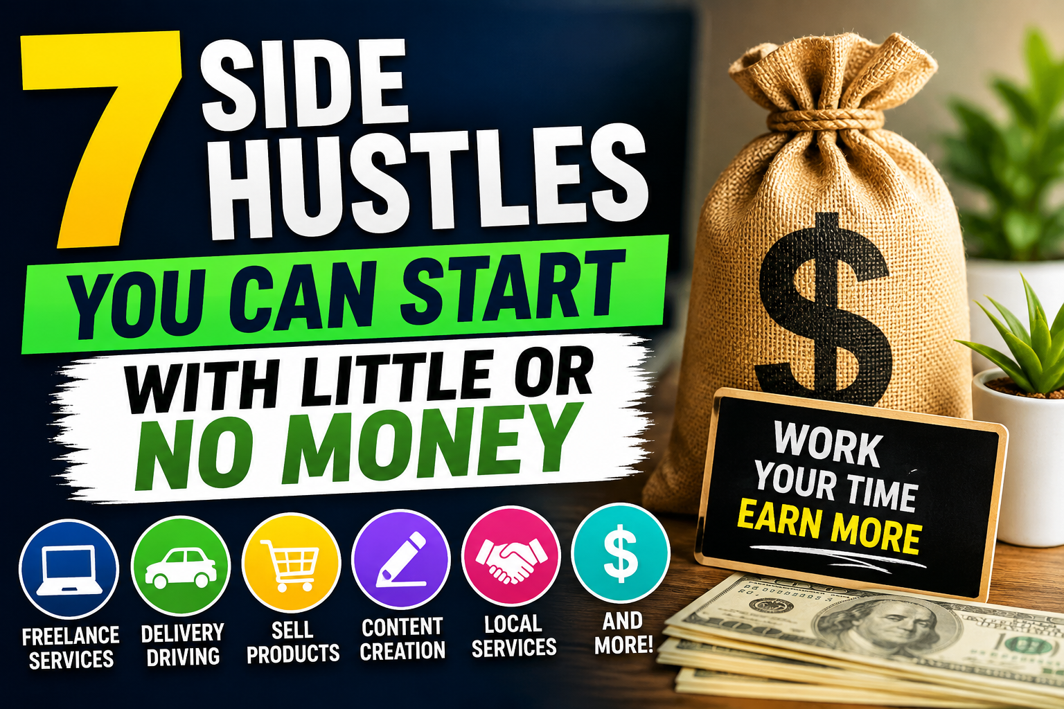 7 Side Hustles You Can Start With Little or No Money